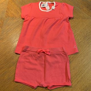 プチバトー(PETIT BATEAU)のプチバトー　女の子　上下セット(その他)