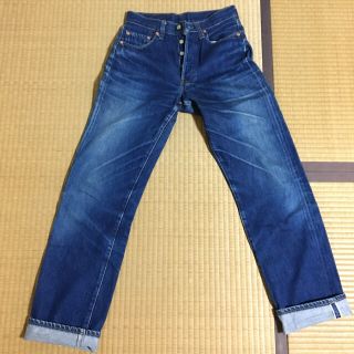 リーバイス(Levi's)のリーバイス　501 ビッグE 555ボタン　赤耳　W28 L36 復刻　レプリカ(デニム/ジーンズ)