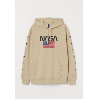 エイチアンドエム(H&M)の【再値引き！】H&M NASA　パーカー　ライトベージュ(パーカー)