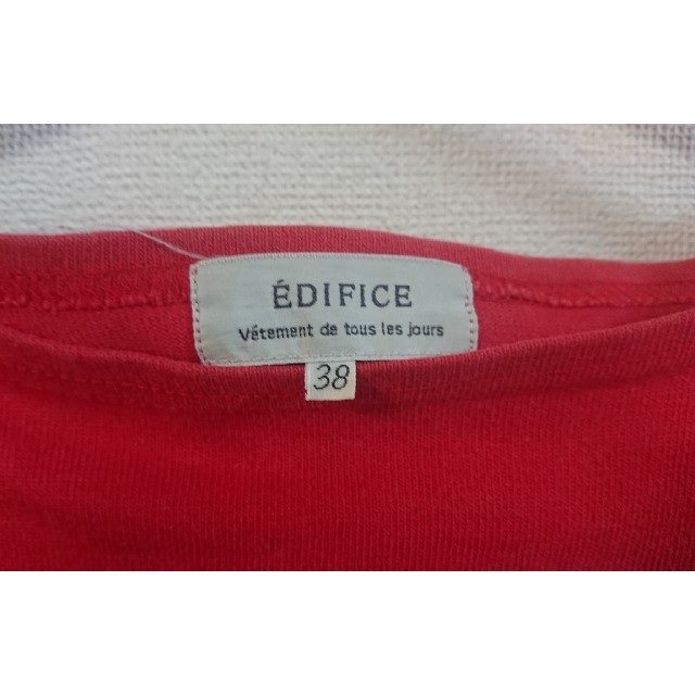 EDIFICE(エディフィス)のエディフィス EDIFICE カットソー サイズ38 赤 メンズのトップス(Tシャツ/カットソー(七分/長袖))の商品写真