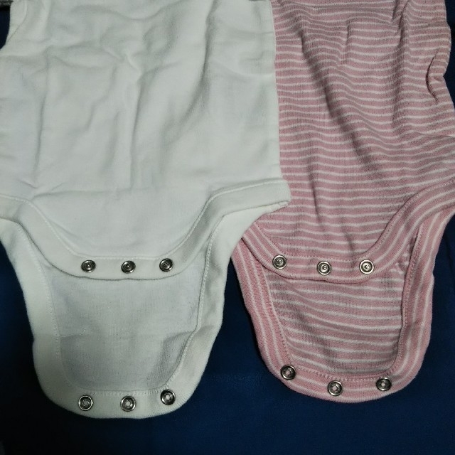 babyGAP(ベビーギャップ)のbaby Gap 半袖ロンパース 白のみ1枚 size50 キッズ/ベビー/マタニティのベビー服(~85cm)(ロンパース)の商品写真