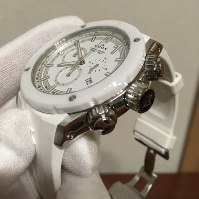 最終値下げ エドックス EDOX クロノオフショア1 ホワイト 白 メンズ