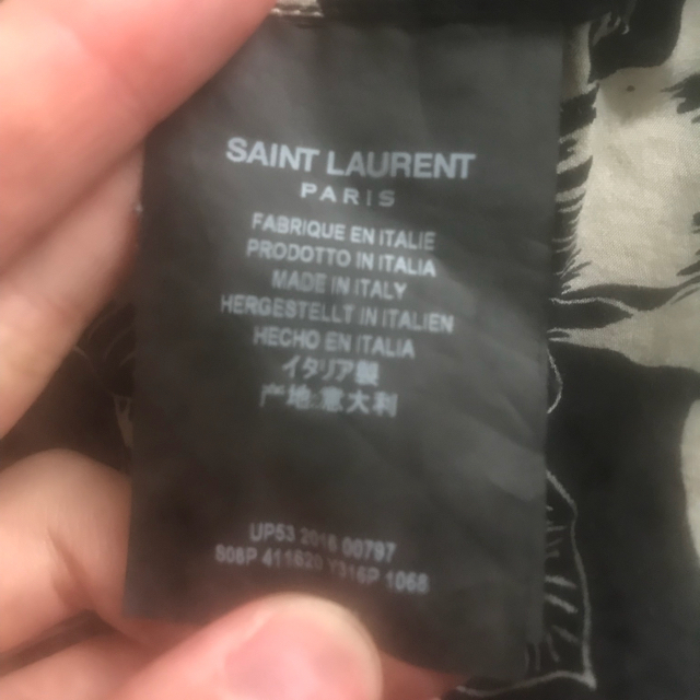 Saint Laurent(サンローラン)の登坂着用 サンローランパリ カットオフ アロハシャツ 38 メンズのトップス(シャツ)の商品写真