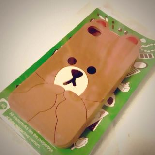 LINEブラウンiPhoneケース♡送込(モバイルケース/カバー)