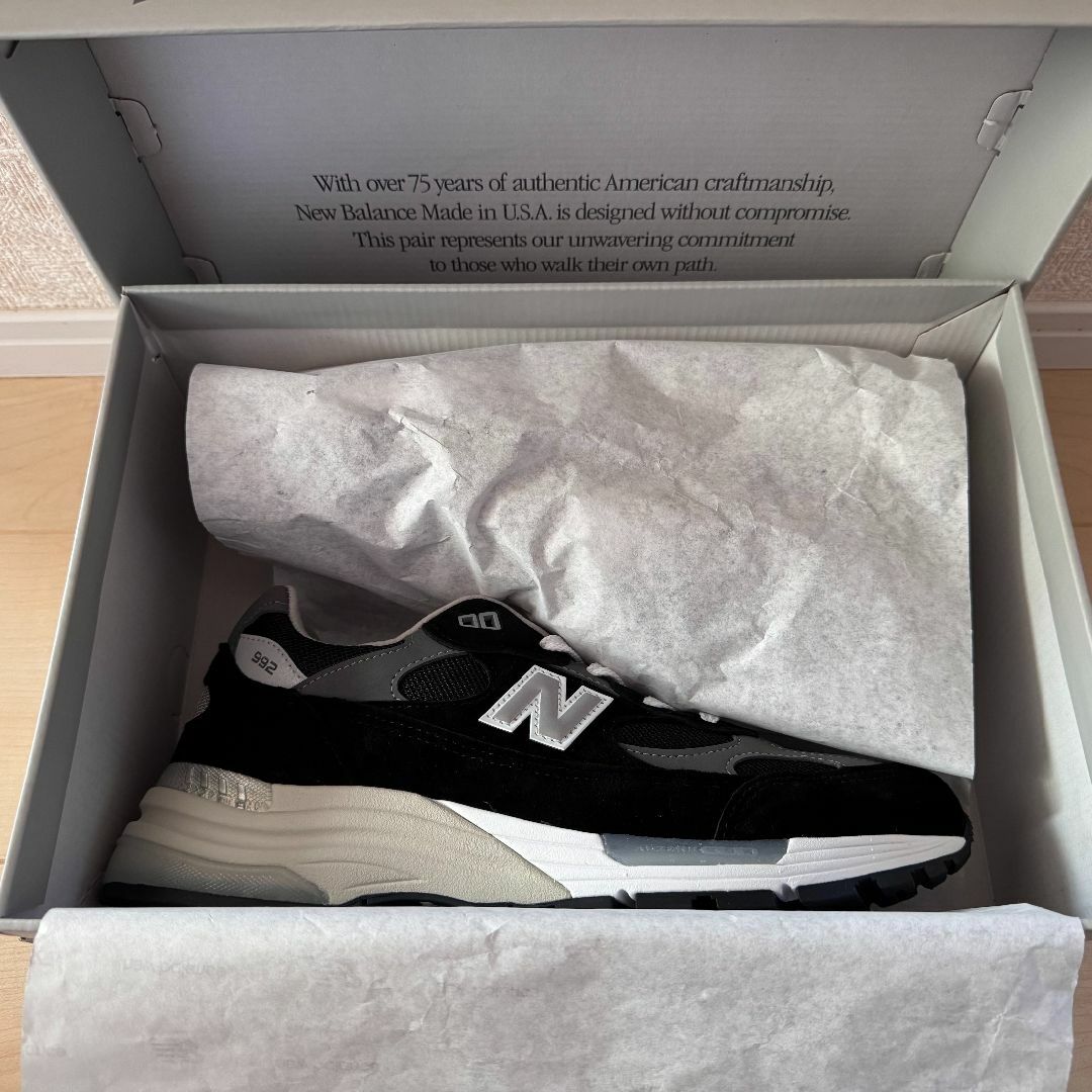 New Balance - 新品レシート付き New Balance U992BK