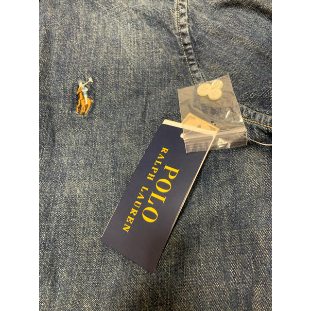 POLO RALPH LAUREN(ポロラルフローレン)のポロラルフローレン　デニムワンピース　新品 レディースのワンピース(ひざ丈ワンピース)の商品写真