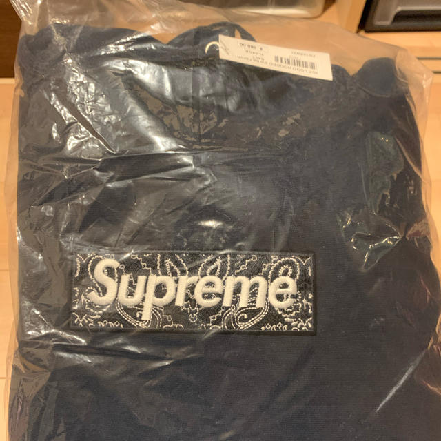 Supreme Bandana Box Logo Hooded Navy XL