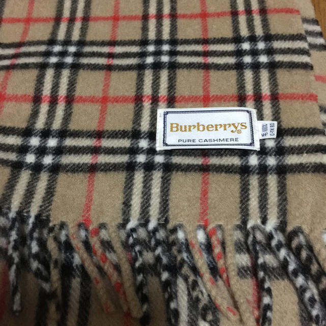 BURBERRY   ピュアカシミヤ%バーバリーマフラーの通販 by shima's