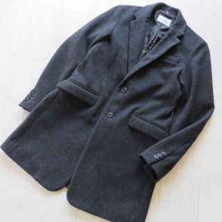 モルガンオム(MORGAN HOMME)の美品！MORGAN HOMME モルガンオム★コート メンズM★グレー(チェスターコート)