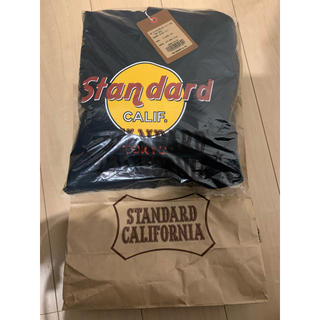 スタンダードカリフォルニア(STANDARD CALIFORNIA)の定価以下　スタンダードカリフォルニア　パーカー　新品未使用　ブラック　XL(パーカー)
