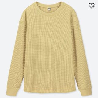 ユニクロ(UNIQLO)の未使用:UNIQLO ワッフルクルーネックT 長袖(Tシャツ(長袖/七分))