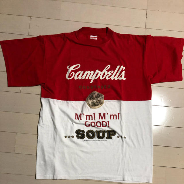 campbell soup Tシャツ 80s xl キャンベル　ビンテージTシャツ/カットソー(半袖/袖なし)