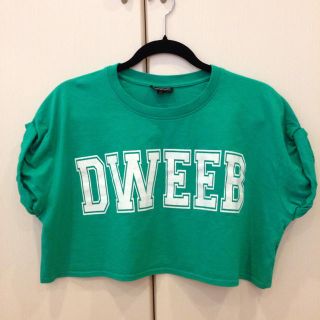 トップショップ(TOPSHOP)のTOPSHOP DWEEB 短丈Tシャツ(Tシャツ(半袖/袖なし))