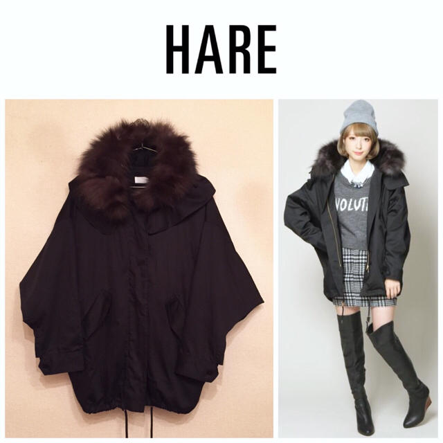 HARE(ハレ)のHARE☆ドルマンモッズコート レディースのジャケット/アウター(モッズコート)の商品写真