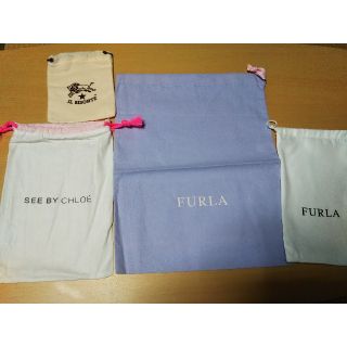 フルラ(Furla)のFURLA 袋、SEE BY CHLOE 袋、IL BISONTE袋四点(ショップ袋)