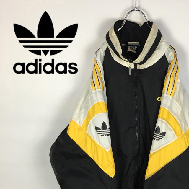 adidas - アディダス ナイロンジャケット アームロゴ 90s オーバー ...