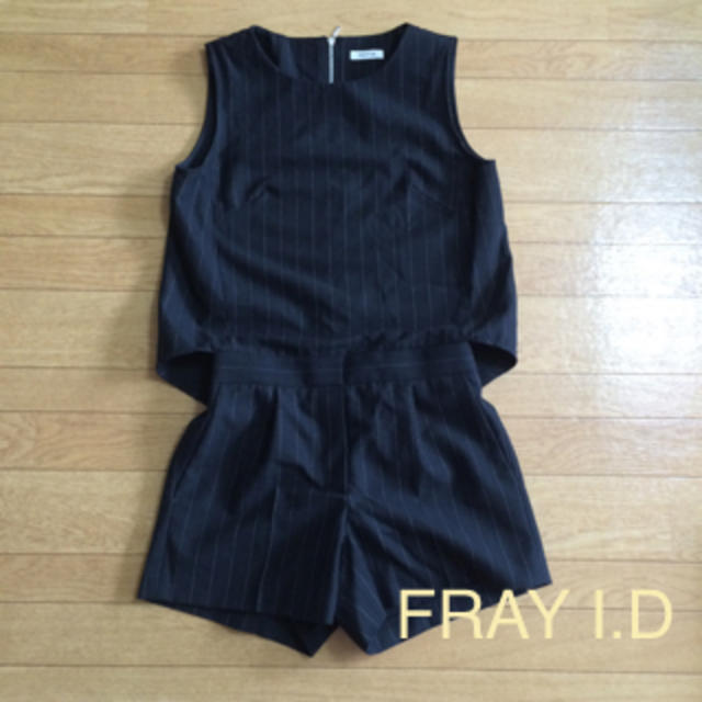 FRAY I.D(フレイアイディー)の＊ストライプ ショーパン コンビネゾン＊ レディースのパンツ(オールインワン)の商品写真