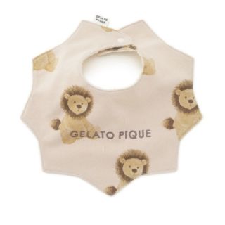 ジェラートピケ(gelato pique)の☆ラスト１点☆《新品》ジェラートピケ　ライオン柄　スタイ(ベビースタイ/よだれかけ)