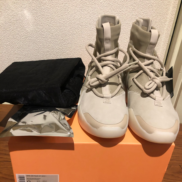 27.0cm Nike air fear of god 1 oatmeal