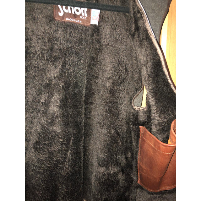 schott(ショット)のschott  インナーボア　美品　サイズ38 メンズのジャケット/アウター(ライダースジャケット)の商品写真