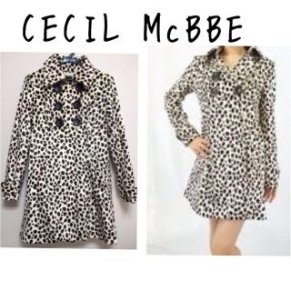 セシルマクビー(CECIL McBEE)のCECILMcBEEダルメシアン柄コート(ロングコート)