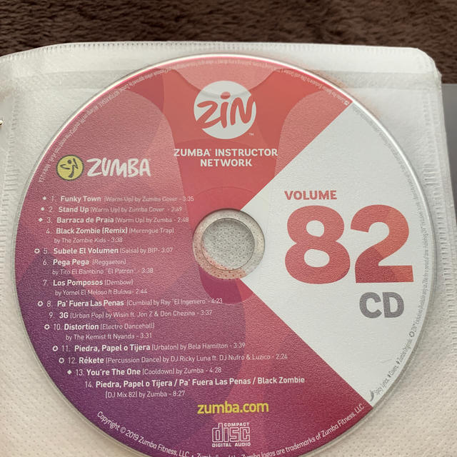 Zumba(ズンバ)のZUMBA CD ZIN 82 スポーツ/アウトドアのスポーツ/アウトドア その他(ダンス/バレエ)の商品写真