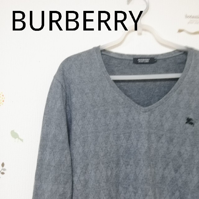 BURBERRY BLACK LABEL(バーバリーブラックレーベル)のBURBERRY BLACK LABEL　バーバリー　アーガイル　カットソー メンズのトップス(Tシャツ/カットソー(七分/長袖))の商品写真