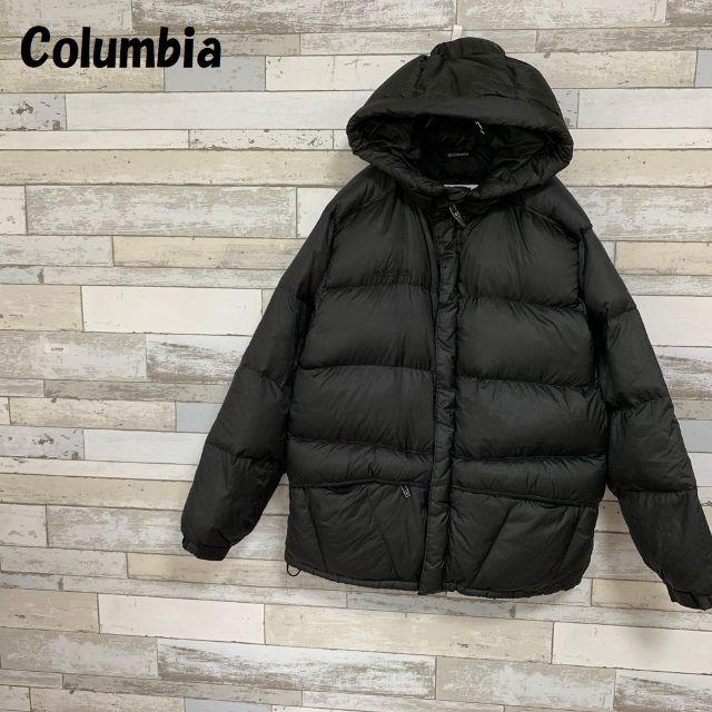 【人気】Columbia ビックサイズダウンジャケット ブラック サイズL