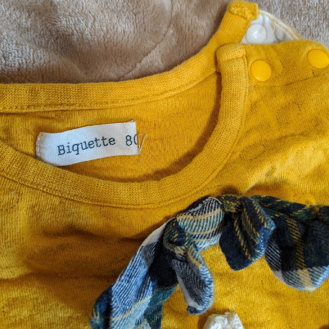 Biquette(ビケット)のビケット　80リボントレーナー キッズ/ベビー/マタニティのベビー服(~85cm)(トレーナー)の商品写真