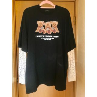 キャンディーストリッパー(Candy Stripper)のCND TEDDY LAYERED ワンピース(ひざ丈ワンピース)