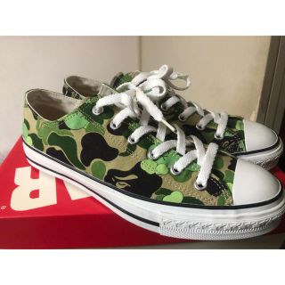 アベイシングエイプ(A BATHING APE)の極美品 APE KAWS APESTA GREEN CAMO BAPESTA(スニーカー)