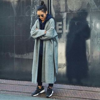 ブラックバイマウジー(BLACK by moussy)の金子彩コラボ ロングコート  ブラックバイマウジー  moussy(ロングコート)