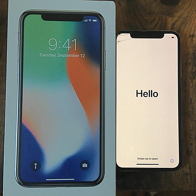 SIMフリー　iPhoneX シルバー  256GB