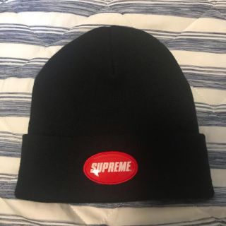 シュプリーム(Supreme)のsupreme Rubber Patch Beanie 18ss(ニット帽/ビーニー)