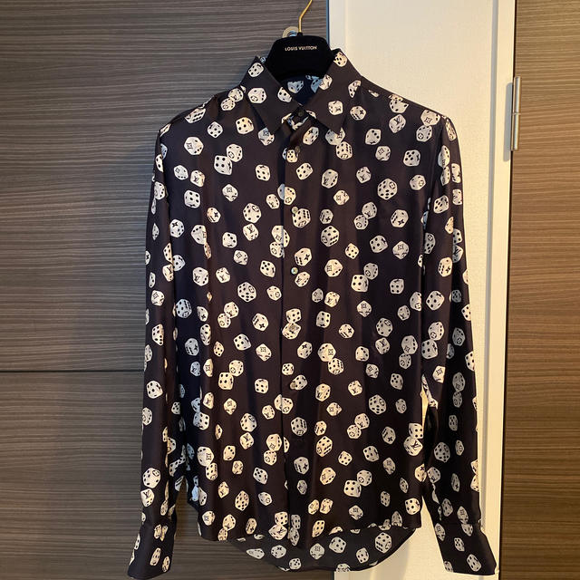 LOUIS VUITTON シルク　ダイスシャツ　S