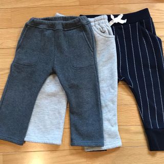 ニシマツヤ(西松屋)の美品★子供服ズボン パンツ おまとめ3枚セット 男の子 女の子 春物 スウェット(パンツ/スパッツ)