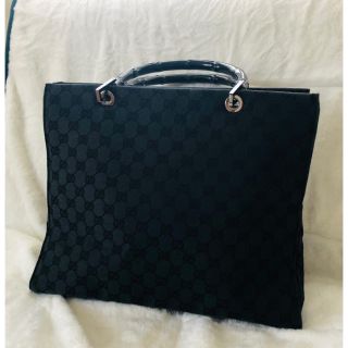 グッチ(Gucci)のGucci トート　バック　バンブー　GGキャンバス　そごう　購入約10万(トートバッグ)