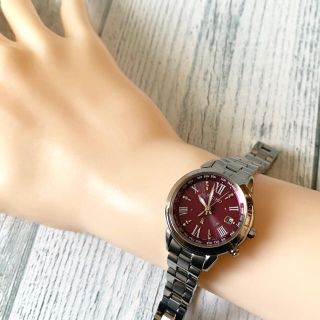 美品★SEIKO セイコー　ルキア ラッキーパスポート SSQV019　ボルドー