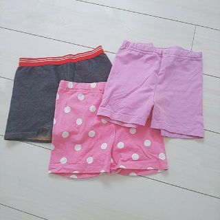 ユニクロ(UNIQLO)のKIDS*１部丈ｽﾊﾟｯﾂ*見せﾊﾟﾝ*ｵｰﾊﾞｰﾊﾟﾝﾂ*小学生女児幼児(パンツ/スパッツ)