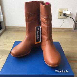 リーボック(Reebok)の新品★レザーブーツ★キャメル茶★24cm(ブーツ)