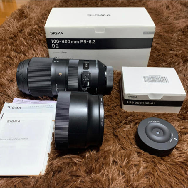 sigma 100-400 F5-6.3 DG】ニコン用 ＆USB DOCK 時間指定不可 スマホ