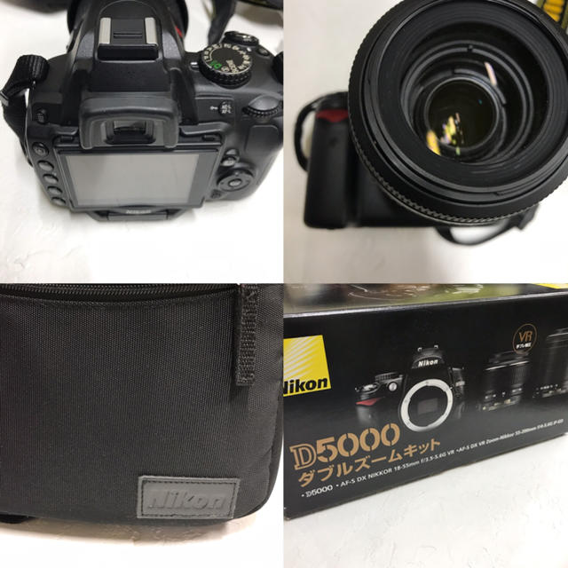 再値下げ【Nikon★ニコン】D5000 ダブルズームキット キャリーバッグ付デジタル一眼