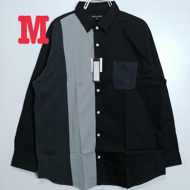 新品 モノトーン 切り替えシャツ M メンズ 長袖シャツの通販 By Chikachan S Shop ラクマ