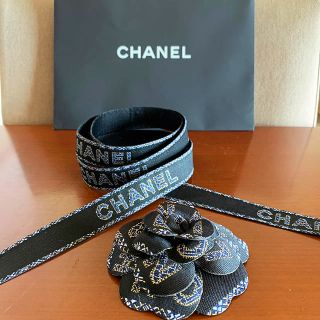 シャネル(CHANEL)のCHANEL  2019  カメリア＆リボン　バッグ3点(ブローチ/コサージュ)