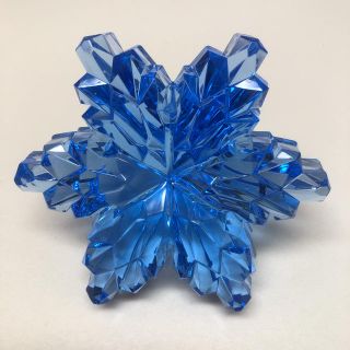 アクリルアイス 特大 雪の結晶 ブルー(置物)