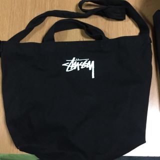 ステューシー(STUSSY)のstussy トート　ストゥーシー　黒(トートバッグ)