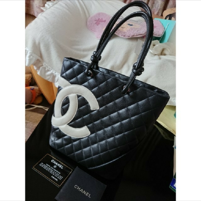 バッグ★CHANEL★正規品 カンボンライントートバッグ  M