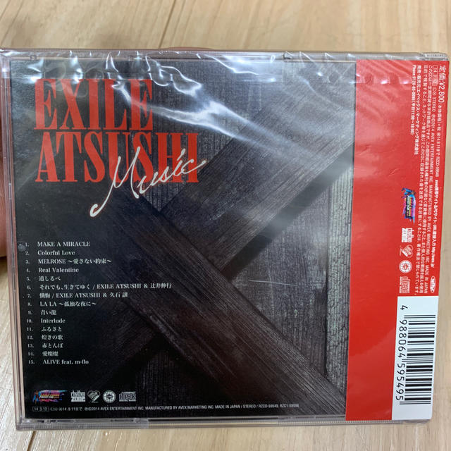 EXILE(エグザイル)のEXILE ATSUSHI/Music エンタメ/ホビーのCD(ポップス/ロック(邦楽))の商品写真