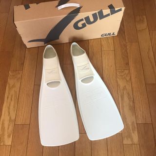 ガル(GULL)のgull ミューフィン  ホワイト　MS(マリン/スイミング)