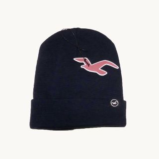 ホリスター(Hollister)の★新品★ホリスター★アクリルリブニットビーニー (Navy)(ニット帽/ビーニー)